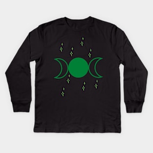 Goddess Moon Kids Long Sleeve T-Shirt